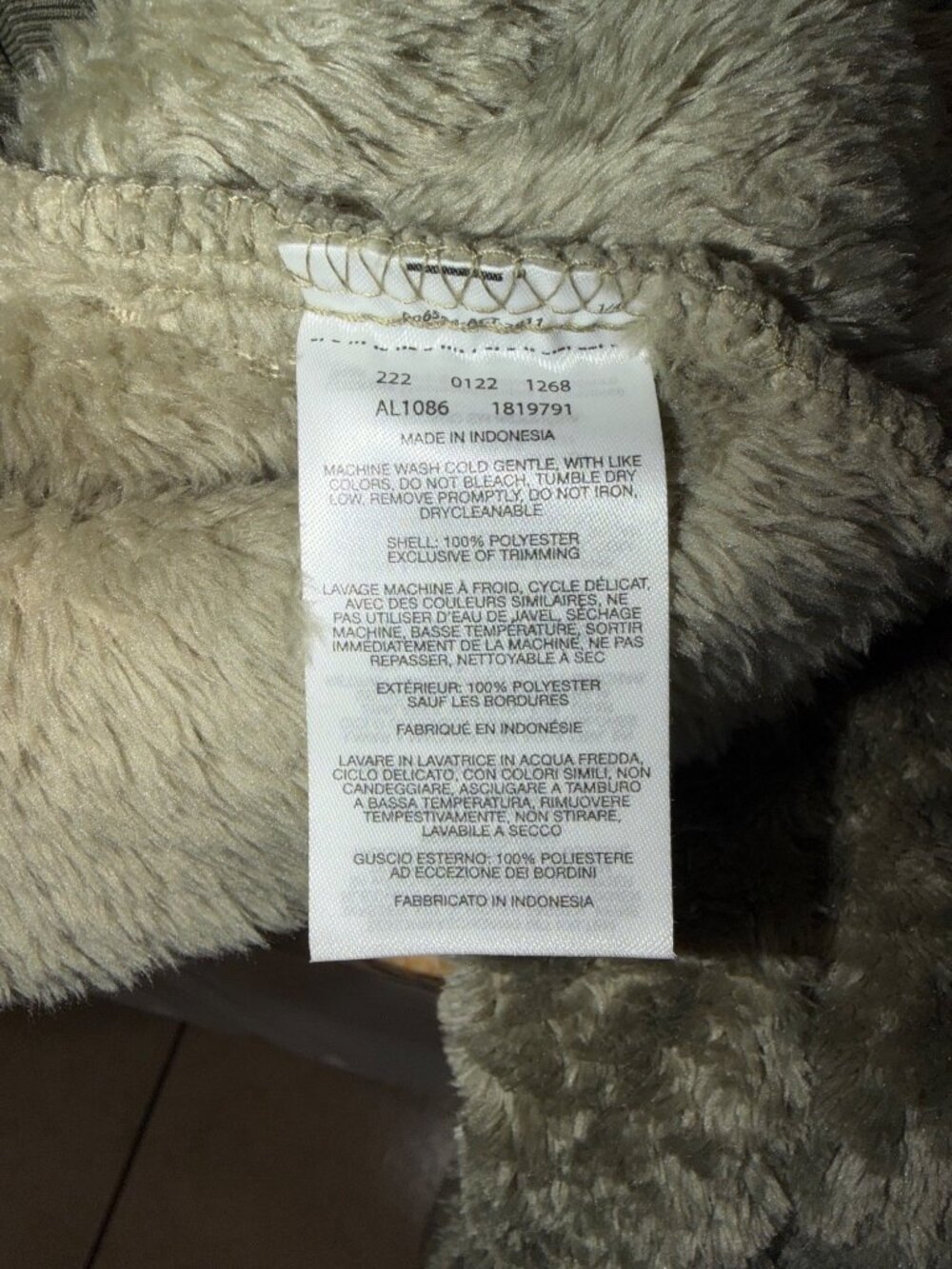 Columbia Womens Fire Side II Sherpa Fleece XL Full-Zip Fuzzy Olive Green Jacket - Picture 7 of 11